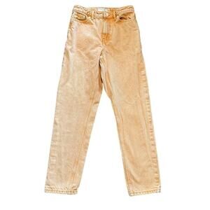 TOPSHOP Mom Jeans, SIZE 26, Orange Wash, MOM Jeans, high rise
